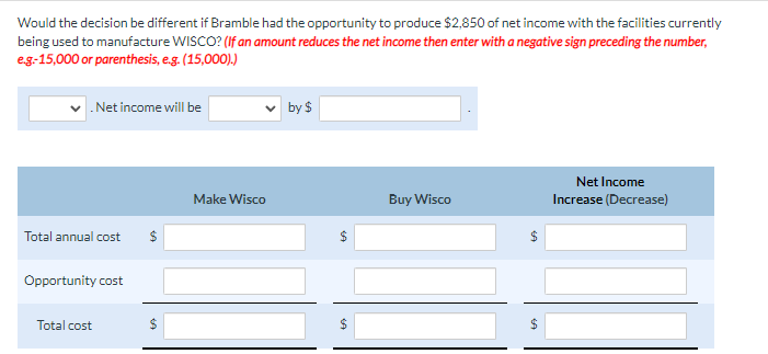 Solved The management of Bramble Manufacturing Company is | Chegg.com