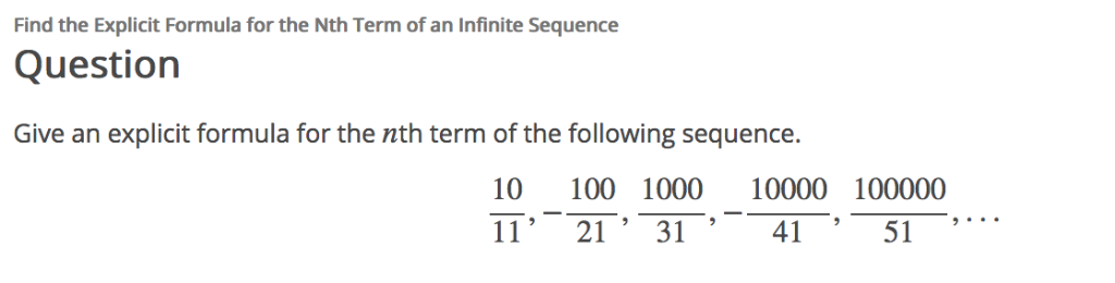explicit formulas for sequences calculator