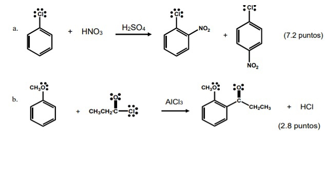 Solved Cl A. No +hno3 H2so4 (7.2 Puntos) No Ch,o. Aici3 