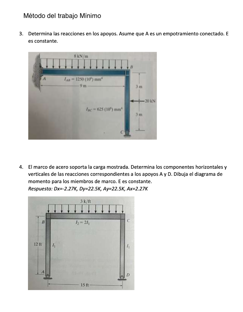 Solved 1 Determines The Reactions In The Supports Assume Chegg Com