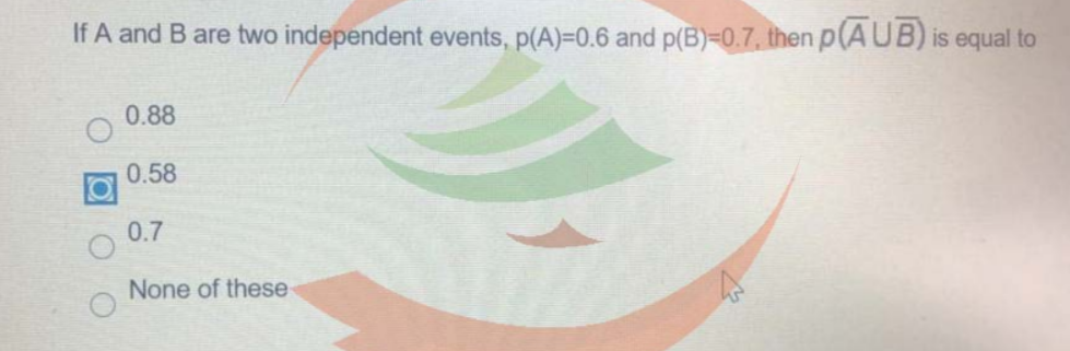 Solved If A And B Are Two Independent Events, P(A)=0.6 And | Chegg.com