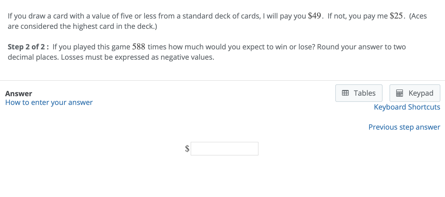 Solved If you draw a card with a value of five or less from
