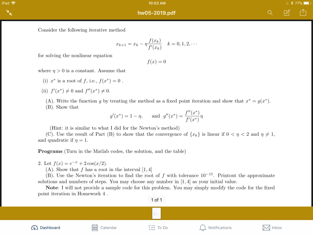 roots of nonlinear equations matlab