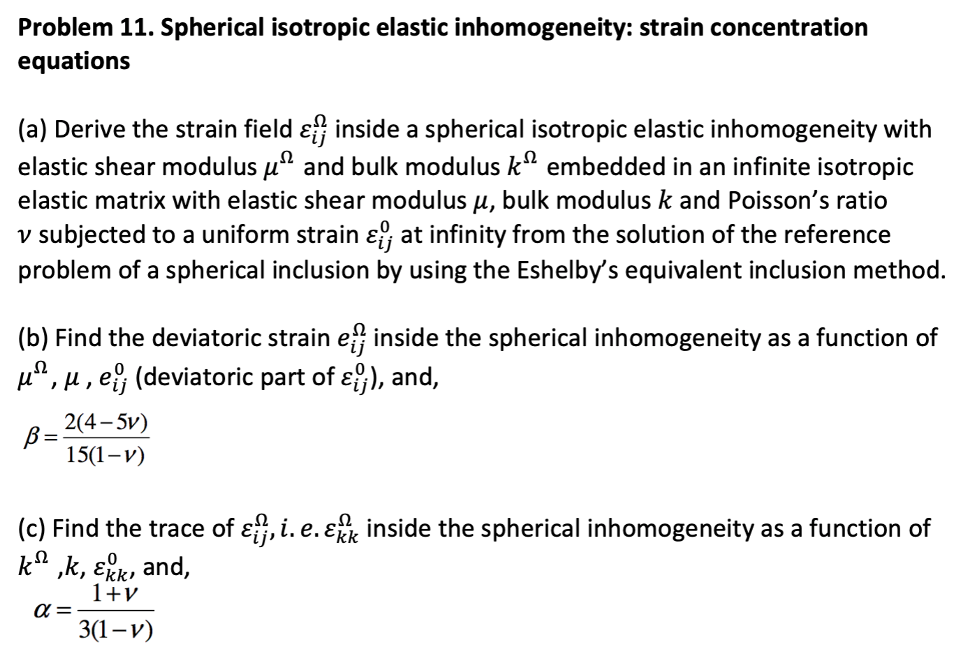 Problem 11. Spherical Isotropic Elastic | Chegg.com