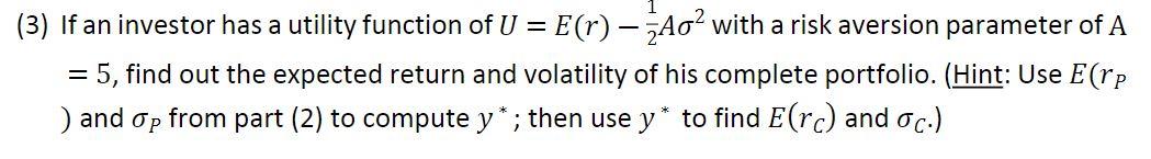 Suppose the universe of available securities include | Chegg.com