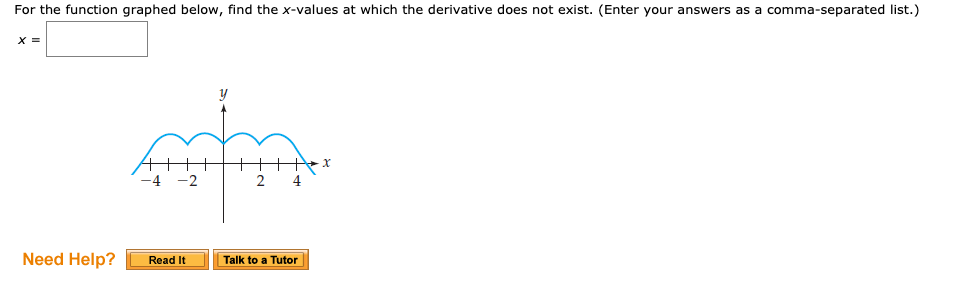 solved-for-the-function-graphed-below-find-the-x-values-at-chegg