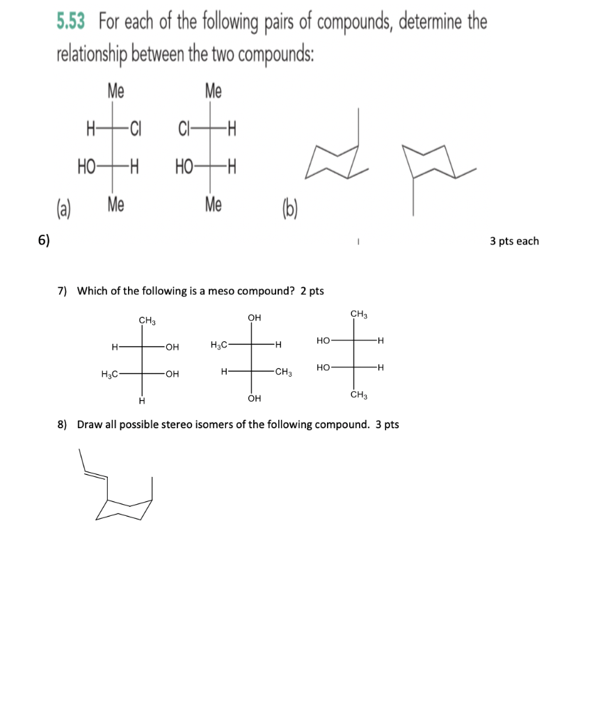 Solved 5.53 For each of the following pairs of compounds, | Chegg.com