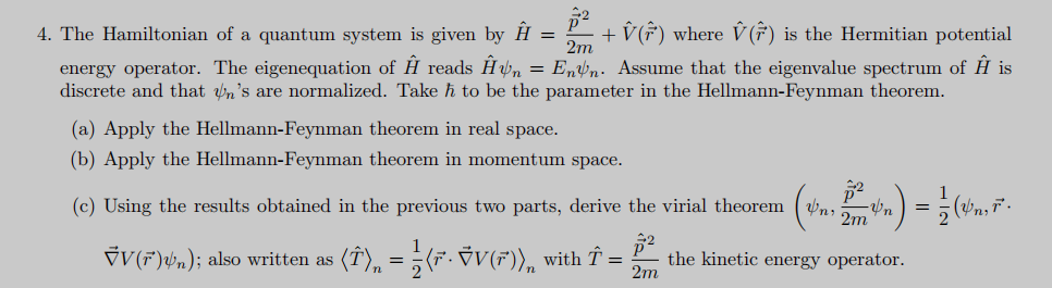 Solved 4 The Hamiltonian Of A Quantum System Is Given By Chegg Com