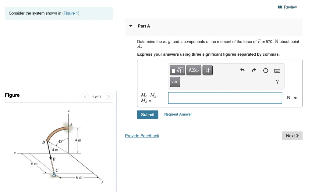 Solved Review Consider the system shown in (Figure 1). Part | Chegg.com