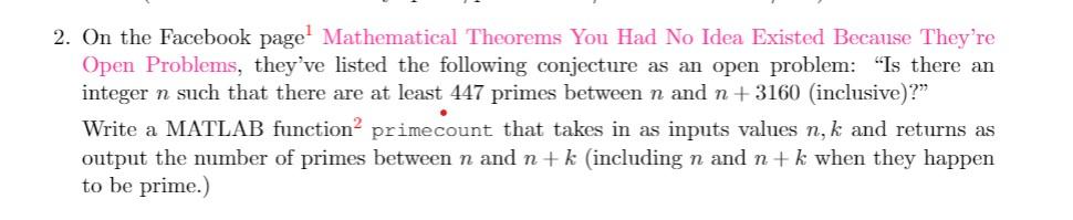 Solved 2. On the Facebook page Mathematical Theorems You Had | Chegg.com