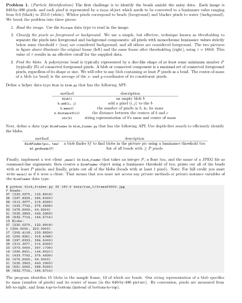 Problem Particle Identification The First Chegg Com