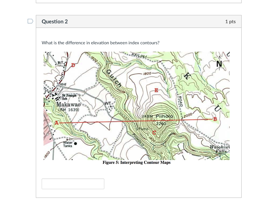 Difference In Elevation Solved Question 2 1 pts What is the difference in elevation | Chegg.com