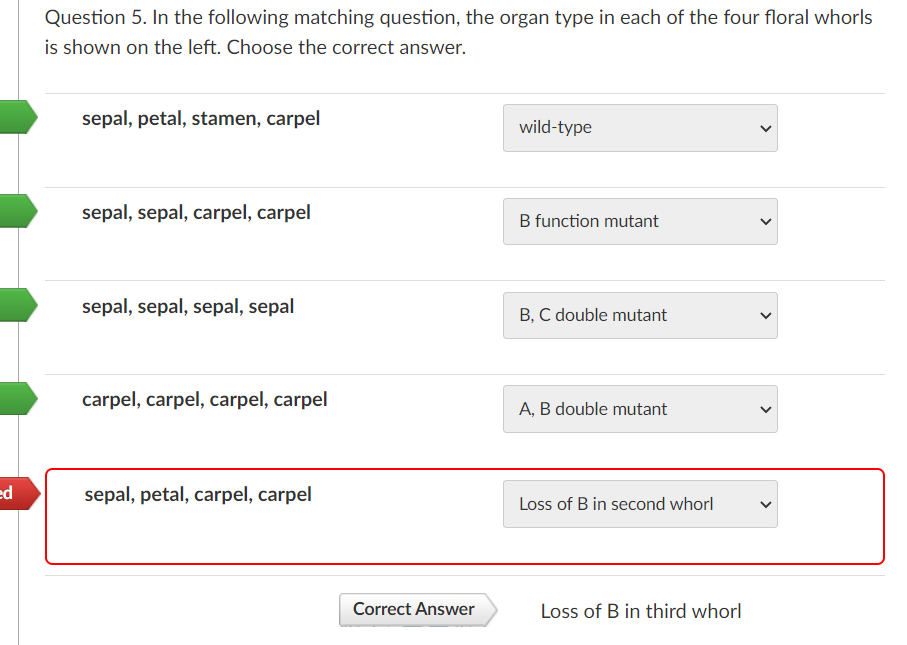 Solved Can someone explain why the correct answer is Loss of | Chegg.com