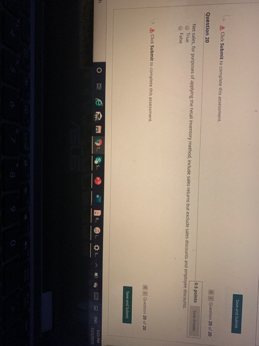 Solved Click Submit to complete this assessment. Save and | Chegg.com