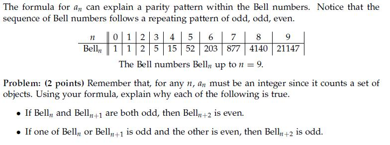 Solved Let Denote Number Ordered Pairs R Partitions N Second Partition Formed Merging Two