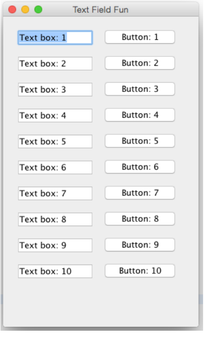 Solved Using Java: Use a for loop to create and display 10 | Chegg.com