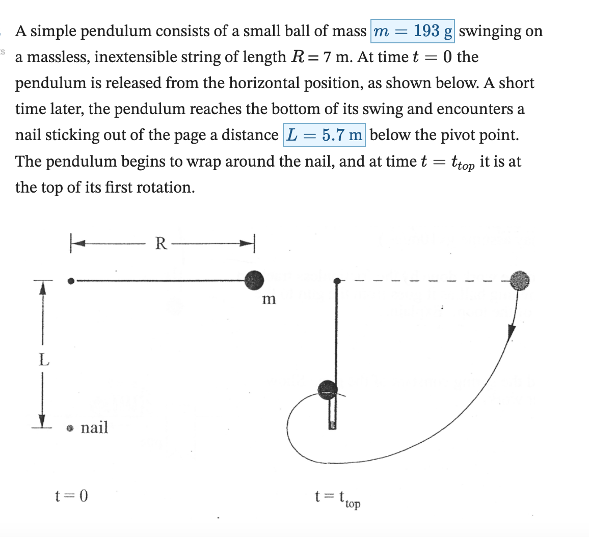 Solved A Simple Pendulum Consists Of A Small Ball Of Mass | Chegg.com