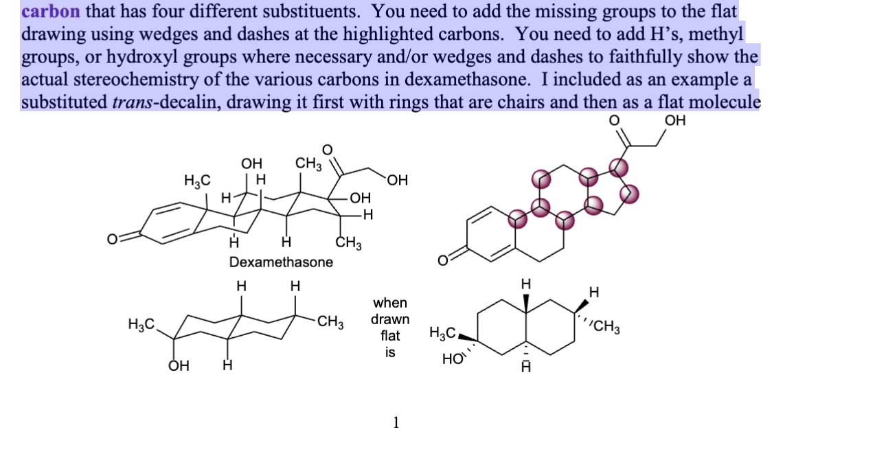 Solved Dexamethasone is an old drug that some thought had | Chegg.com