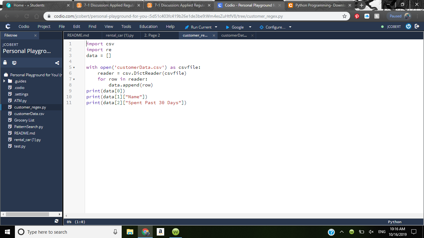 WHome -> Students x B 7-1 Discussion: Applied Regula | Chegg.com