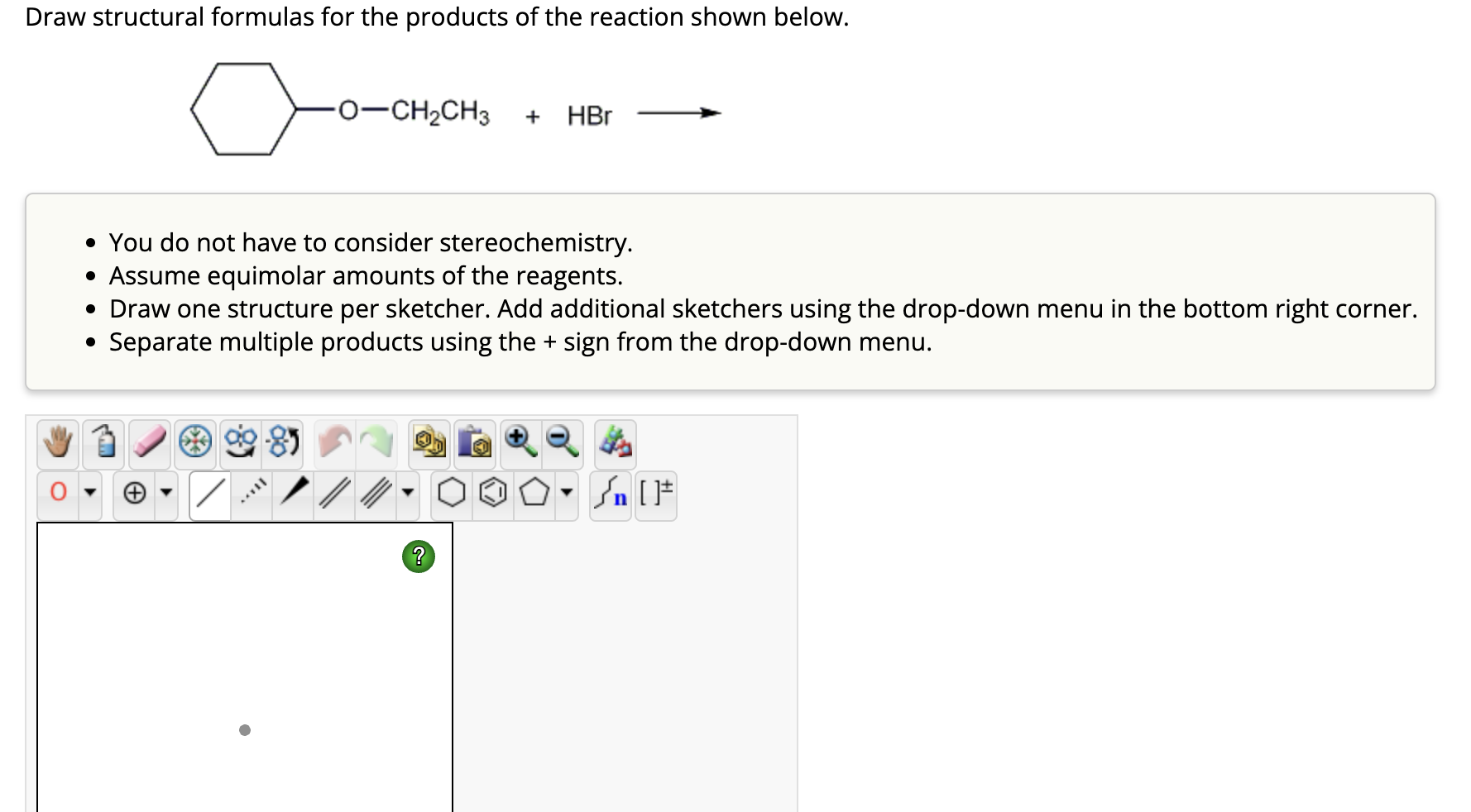 Solved Draw Structural Formulas For The Products Of The