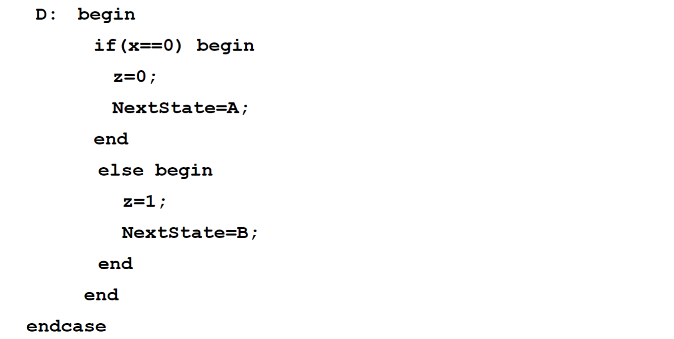 Solved 3. The Verilog code representing a Finite State | Chegg.com