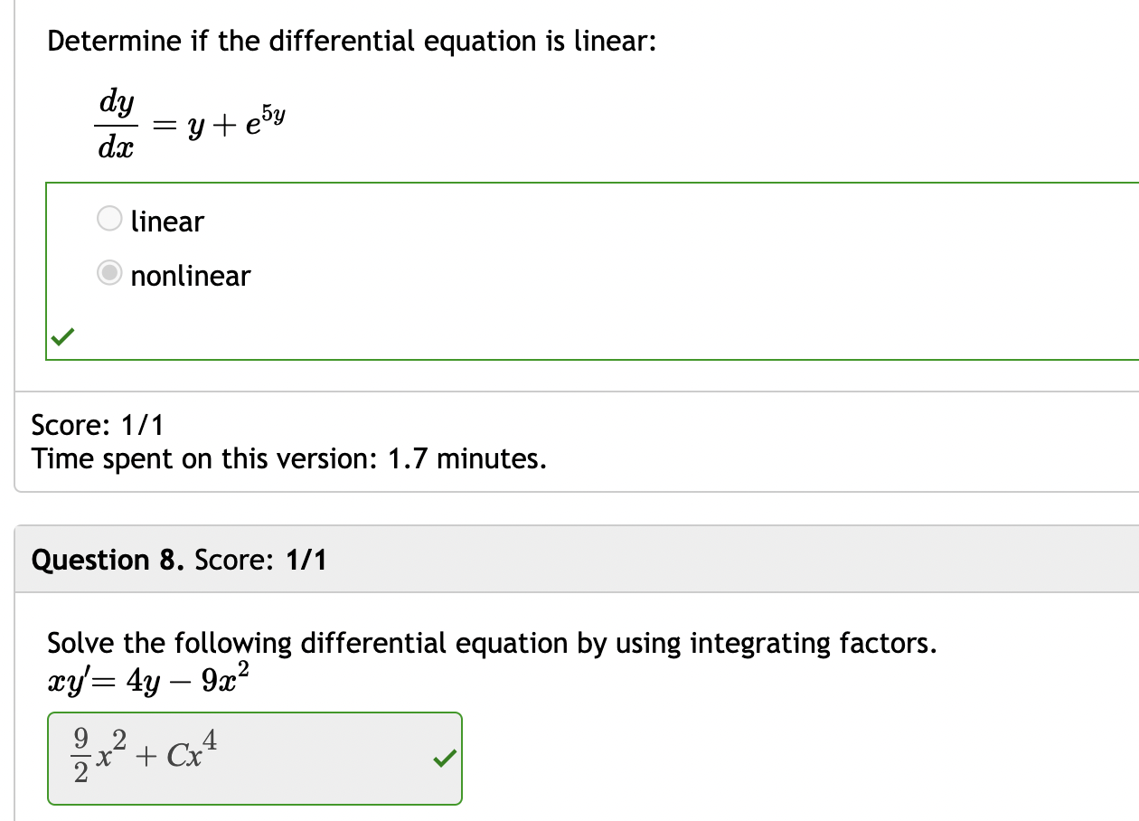 Solved Solve this differential equation: | Chegg.com