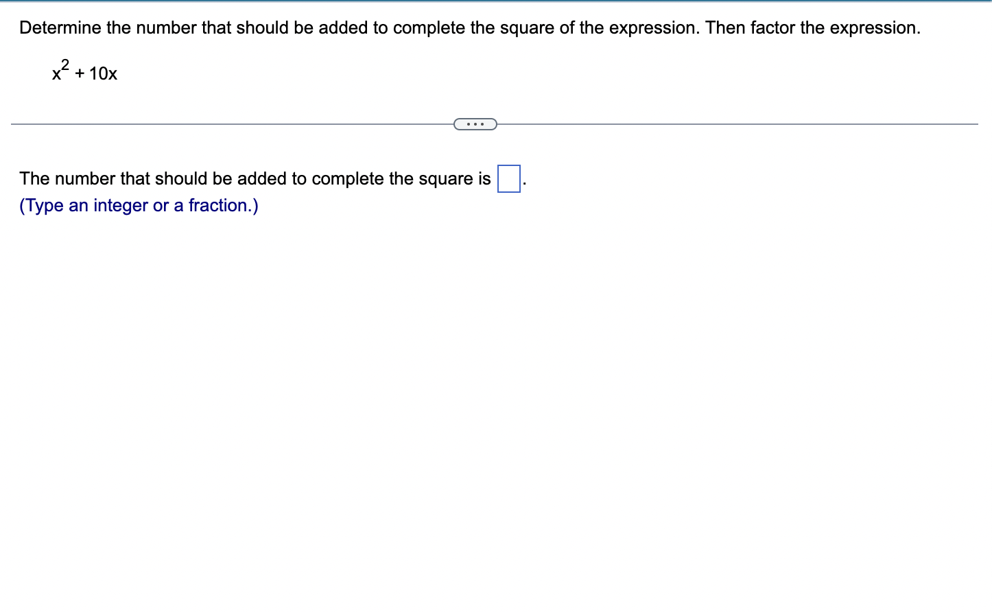 Solved Determine the number that should be added to complete | Chegg.com