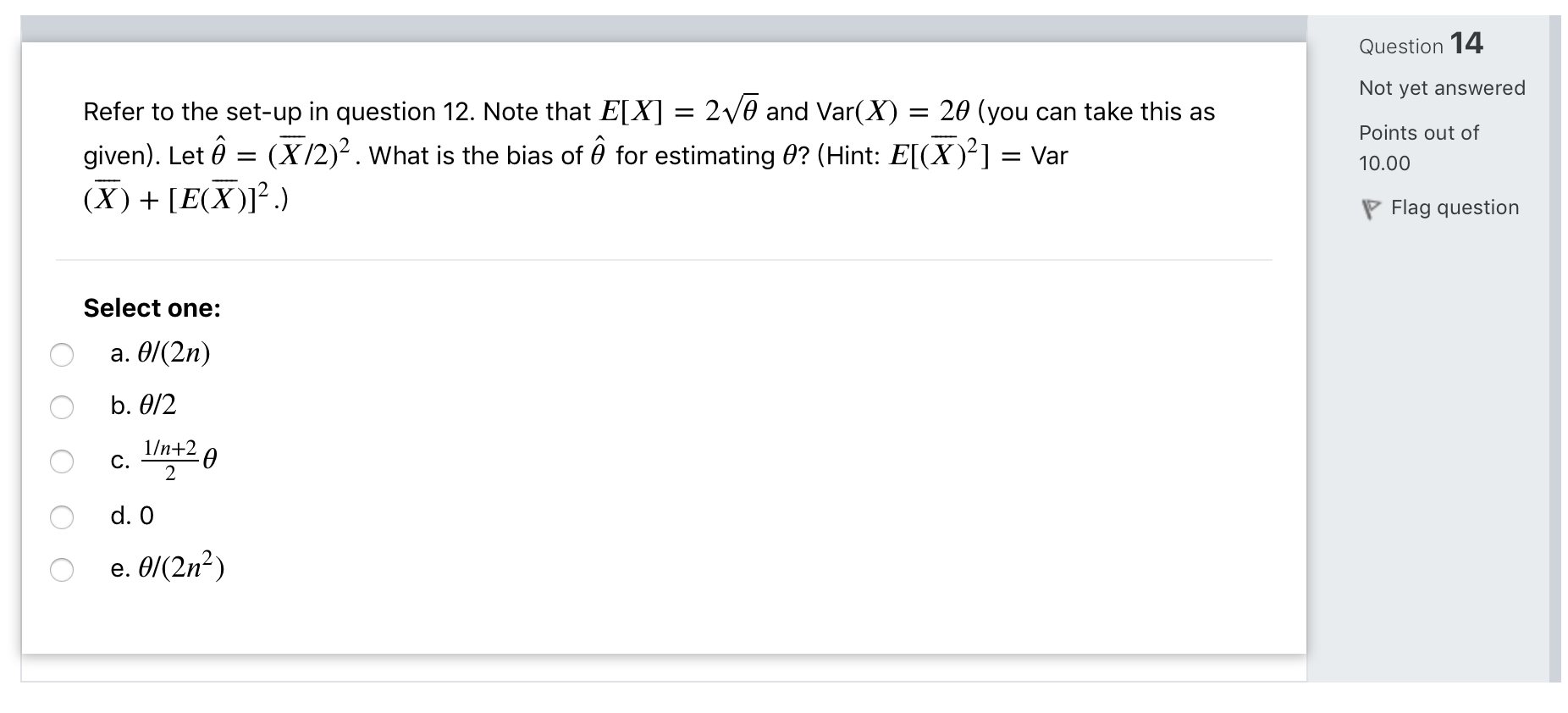 Solved Question 12 Not Yet Answered Points Out Of 10 00 P Chegg Com