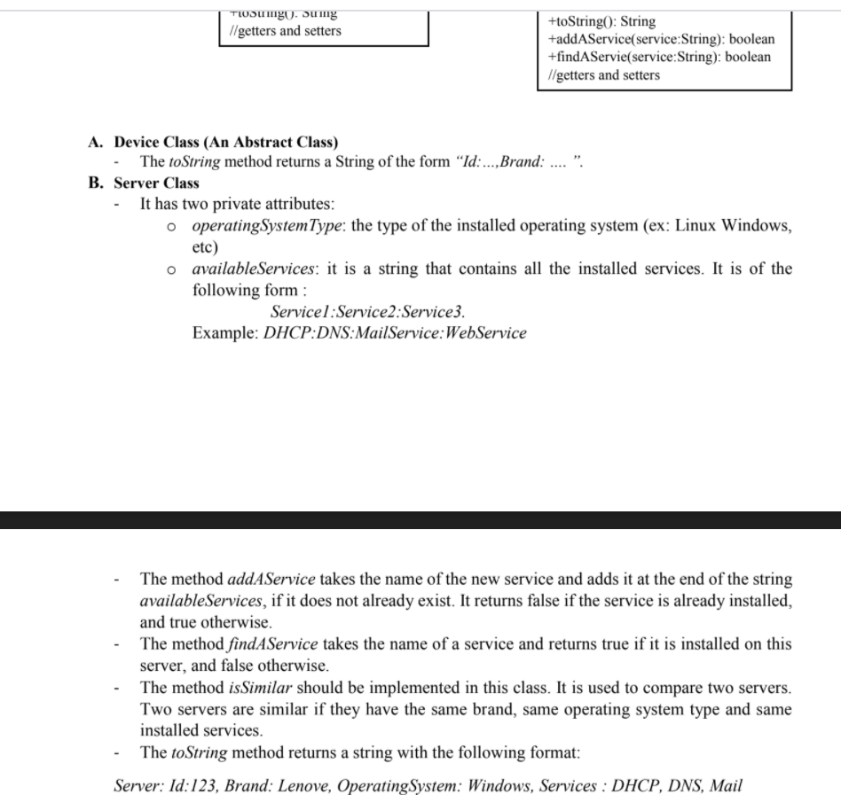 Solved Question 1 Implement the below interface and classes | Chegg.com