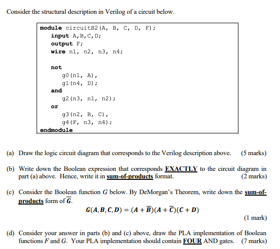 Solved Logic Design question please help me finish it as