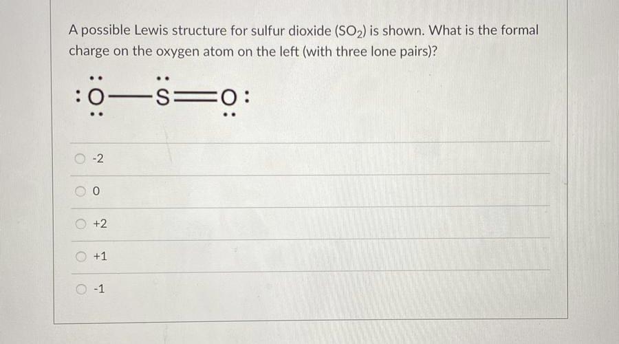 Sulfur Dioxide Lewis Structure(02)