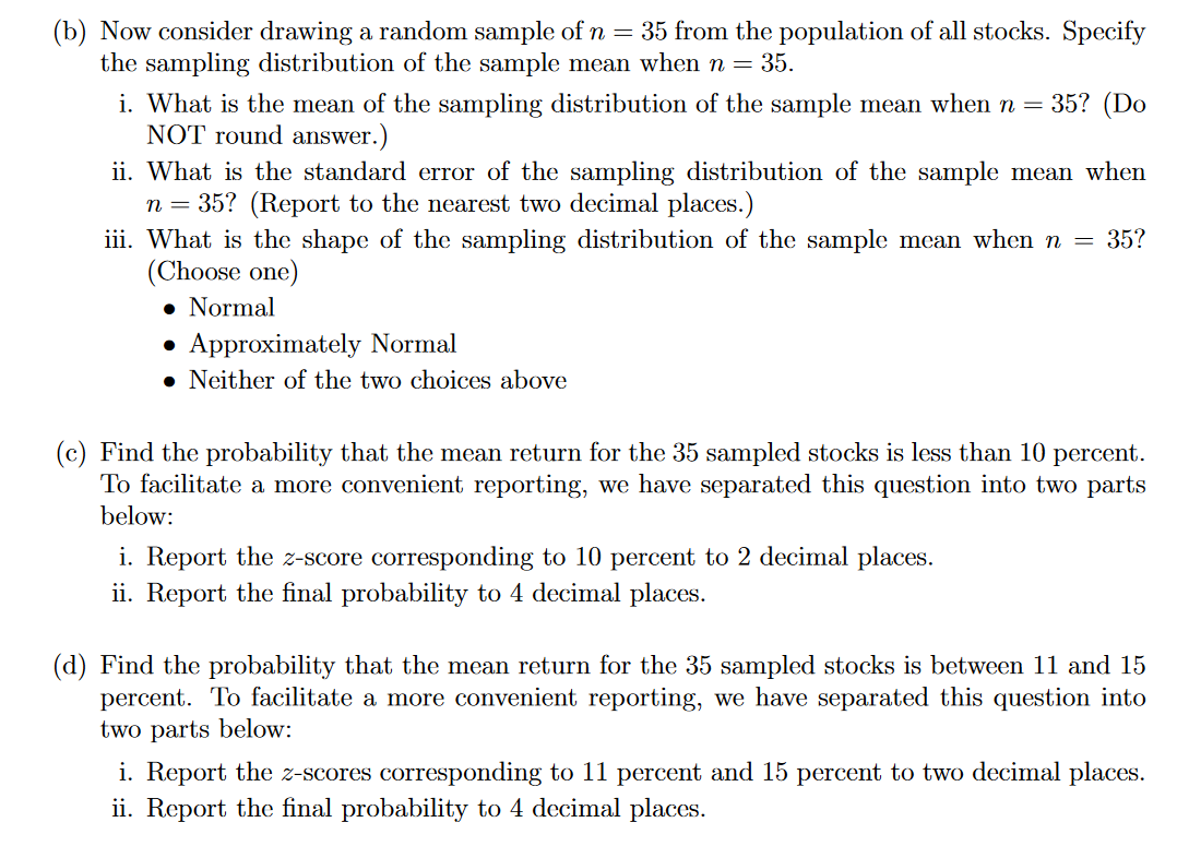 Solved 2. New York Stock Exchange. Suppose that the