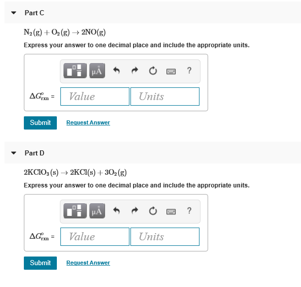 Solved Use standard free energies of formation to calculate | Chegg.com