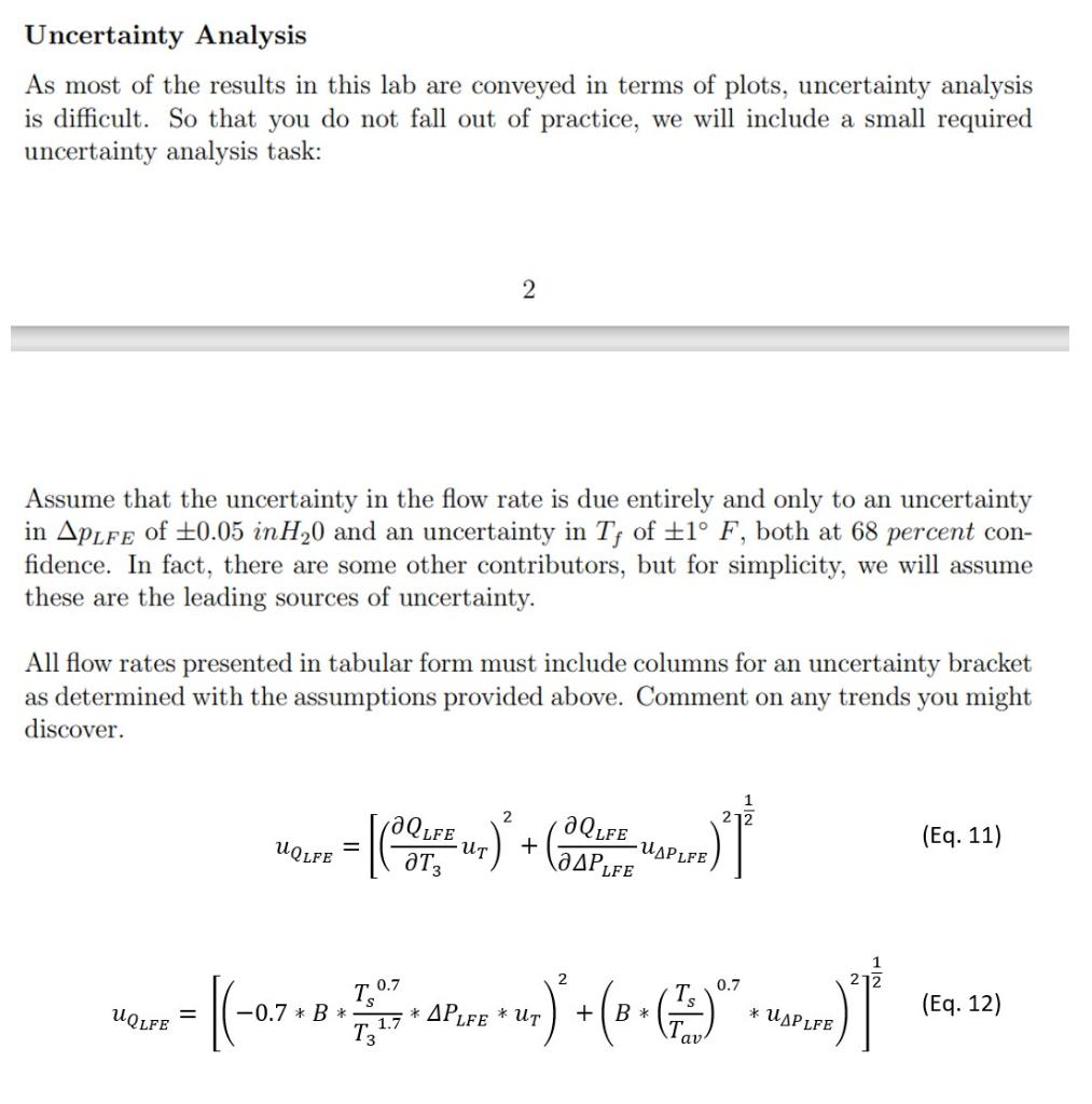 Solved Uncertainty Analysis As most of the results in this | Chegg.com