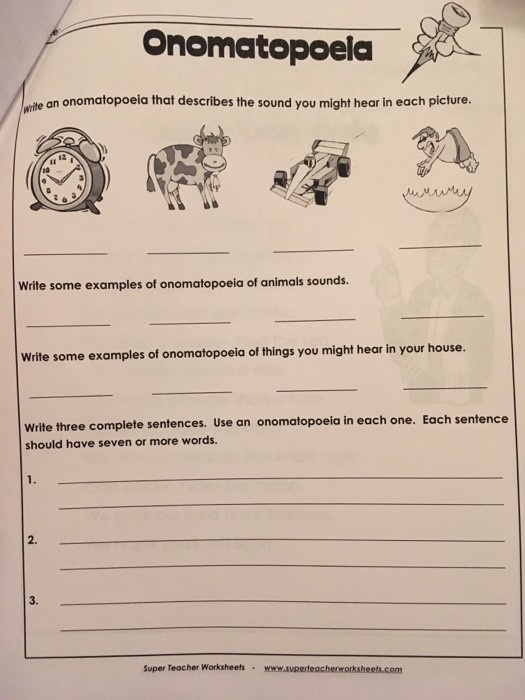 solved onomatopoela wite an onomatopoeia that describes t cheggcom