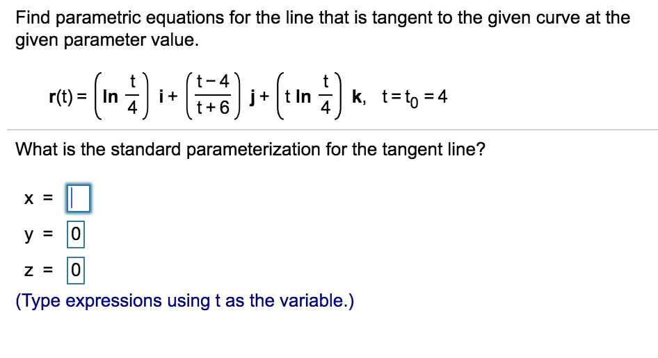 Solved Find parametric equations for the line that is | Chegg.com