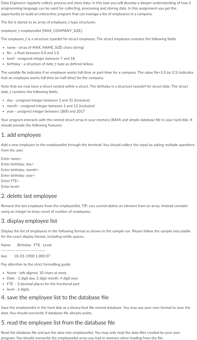 Solved Data Engineers regularly collect, process and store | Chegg.com