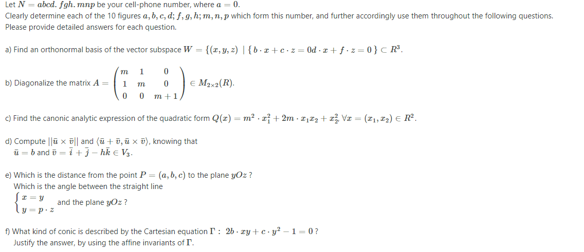 Solved In This Case Our Numbers Are A 0 B 7 C 7 D 3 Chegg Com