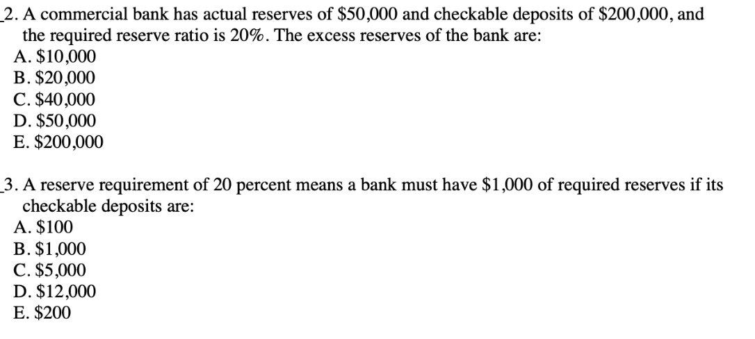 Solved Incorrect Question 2 0 / 5 pts If the reserve ratio | Chegg.com