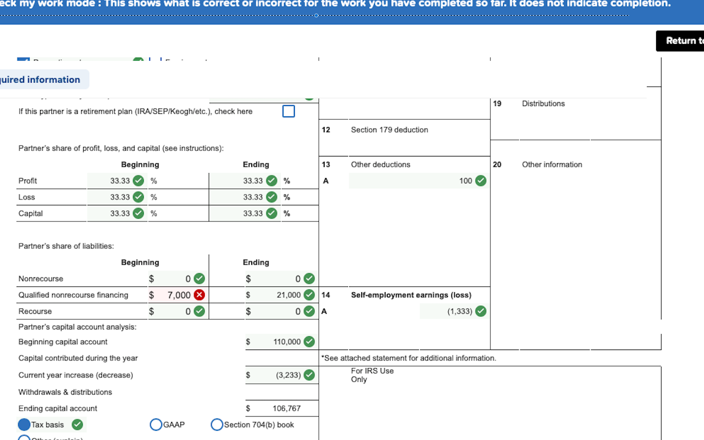 form 1065 tax basis vs gaap