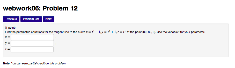 Solved Webwork06: Problem 12 Previous Problem List Next (1 | Chegg.com