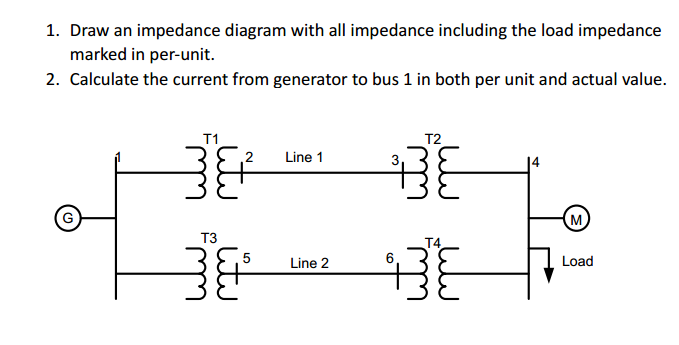 Solved The one-line diagram of a three-phase power system is | Chegg.com