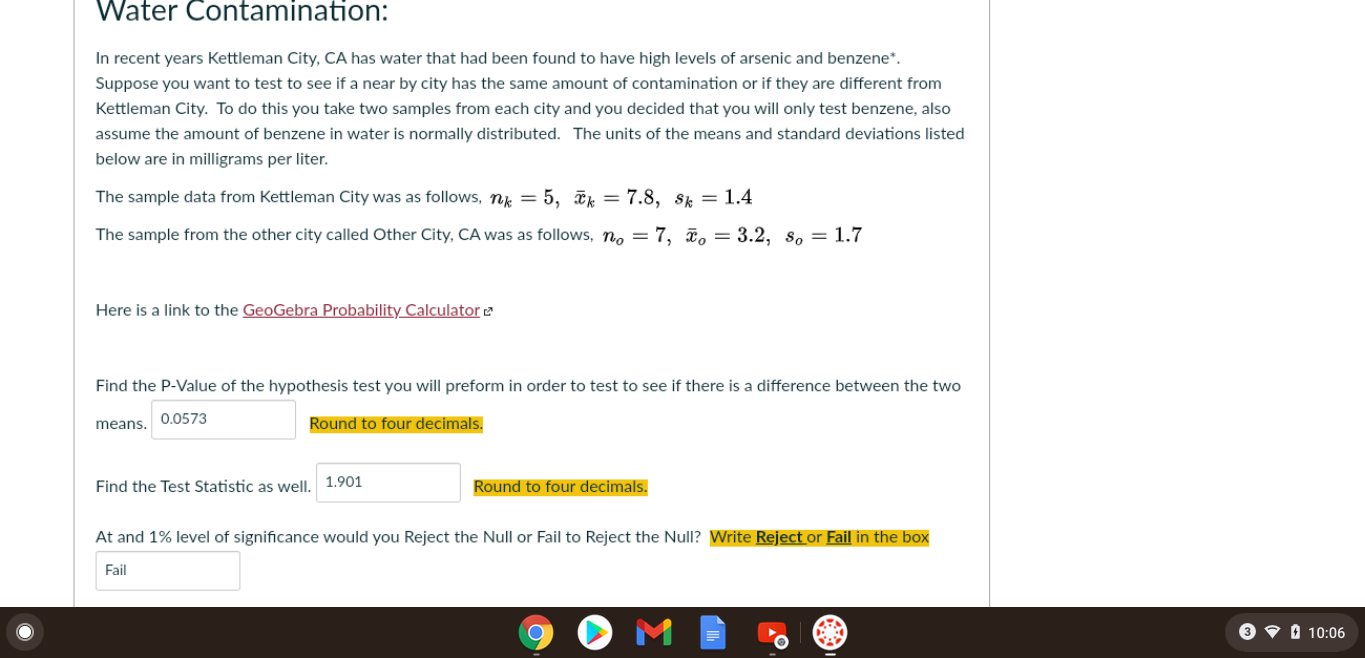 Solved Water Contamination In recent years Kettleman City,