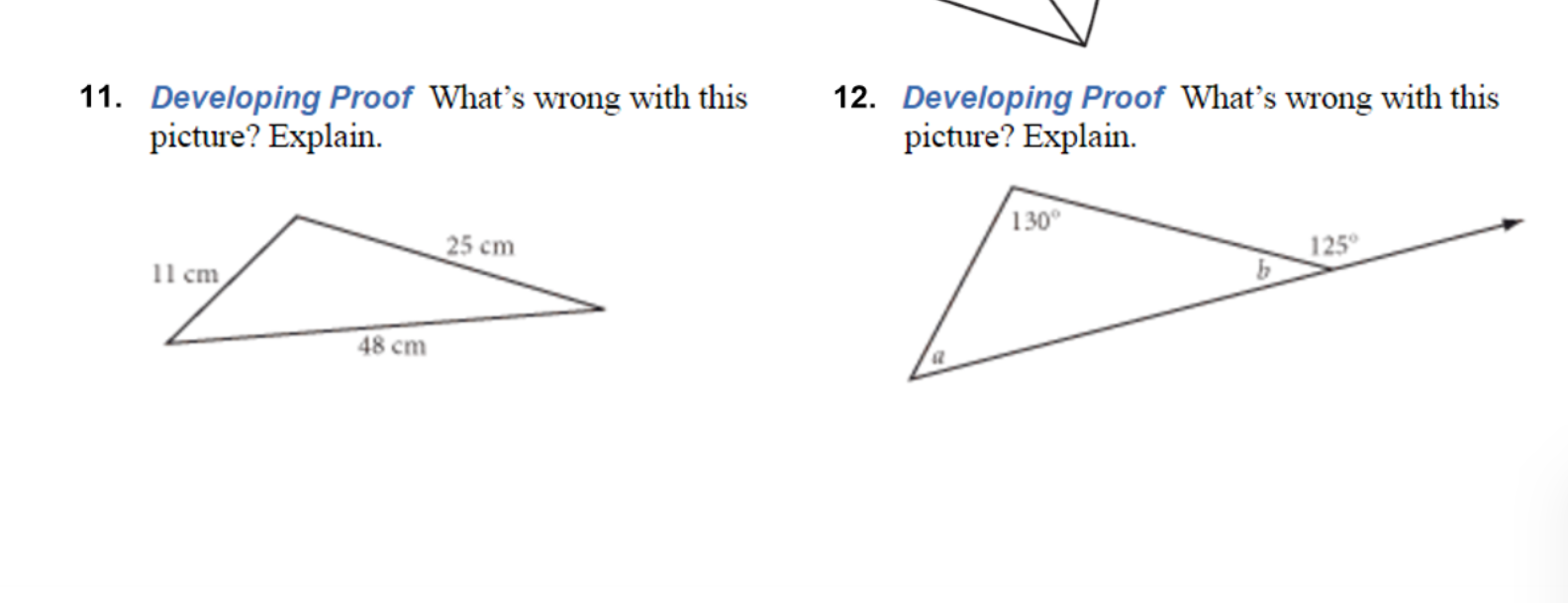 Solved 11. Developing Proof What's wrong with this picture? | Chegg.com