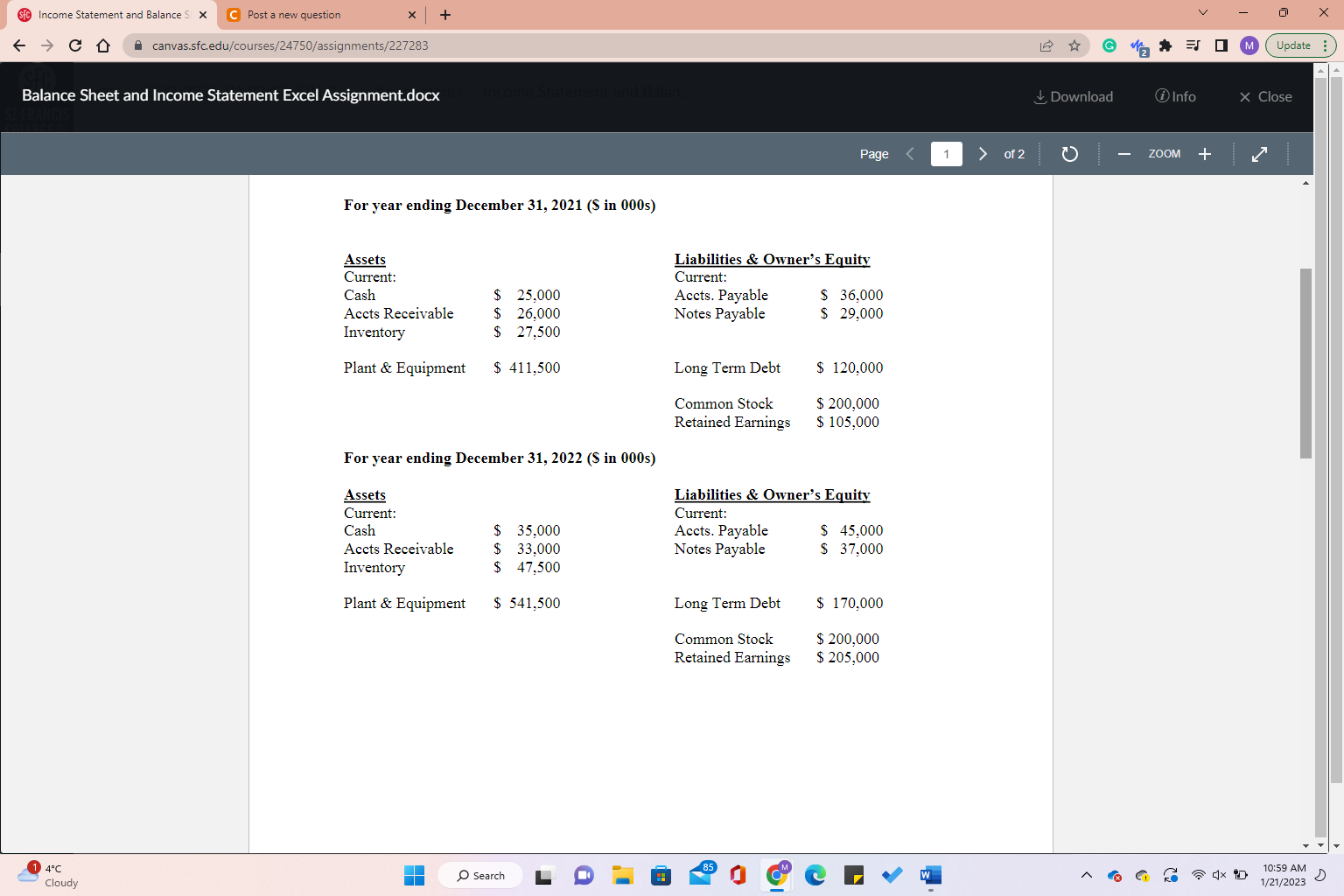 Solved 1. What is the change in Net Working Capital from