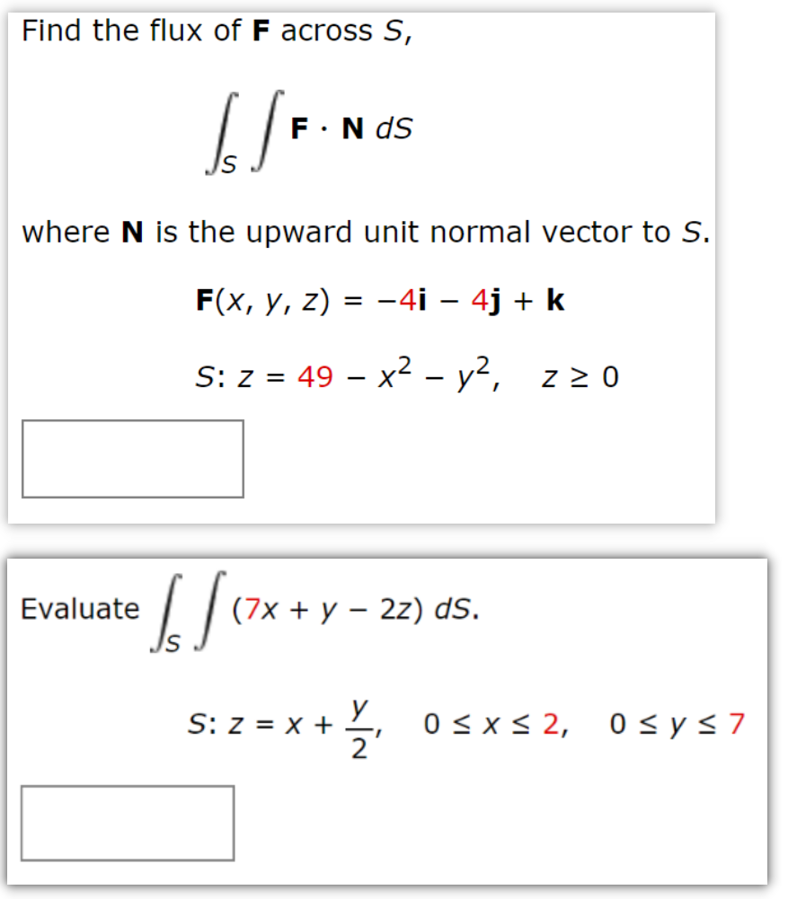 Solved Find The Flux Of F Across S ∫s∫f⋅nds Where N Is The