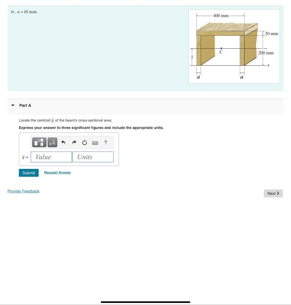 solved-a-25-mm-part-a-locate-the-centroid-y-of-the-beam-s-chegg