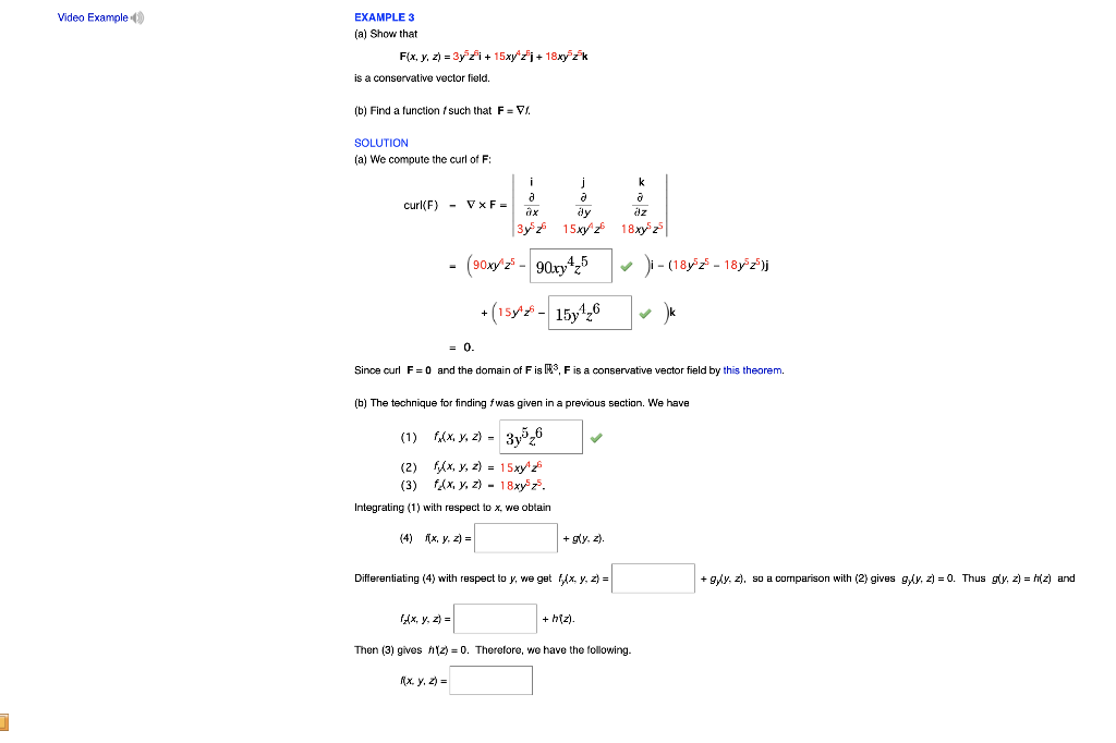 Solved Video Example Example 3 A Show That F X Y Z Chegg Com