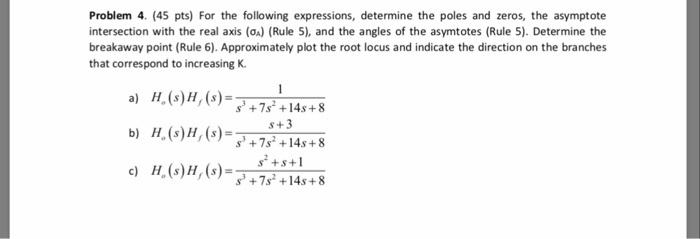Solved Problem 4. (45 pts) For the following expressions, | Chegg.com
