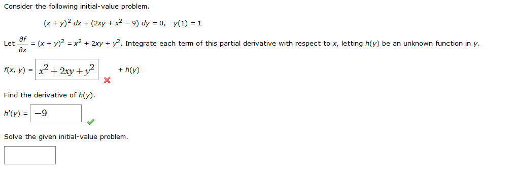 Solved Consider The Following Initial Value Problem X Chegg Com